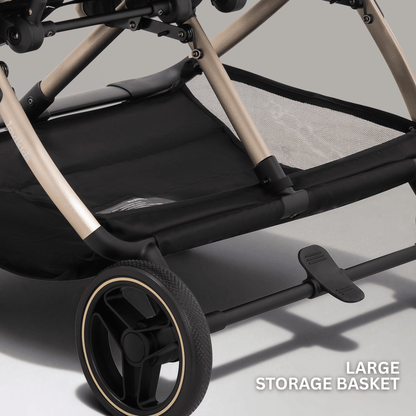 JoviKids Ayla Twin Stroller - Dawn Beige