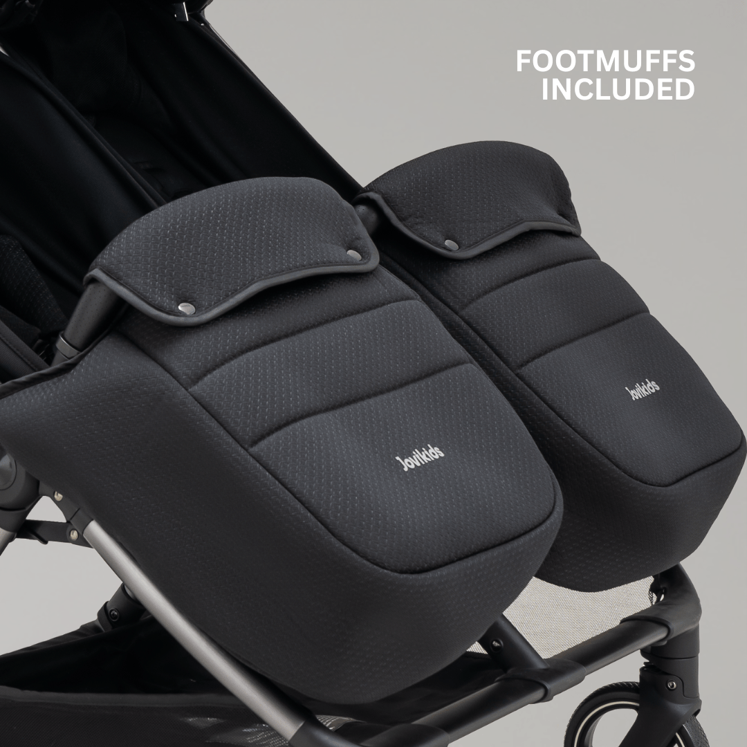 JoviKids Ayla Twin Stroller - Urban Black