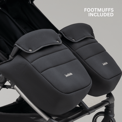 JoviKids Ayla Twin Stroller - Urban Black
