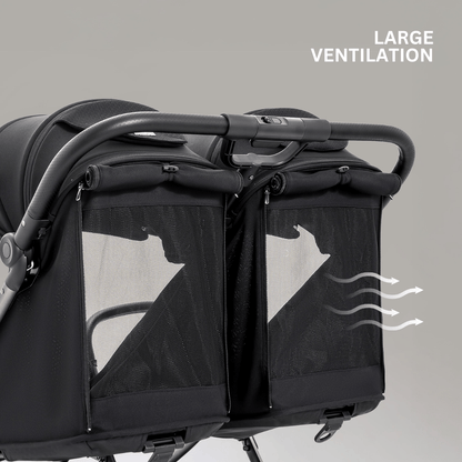 JoviKids Ayla Twin Stroller - Urban Black
