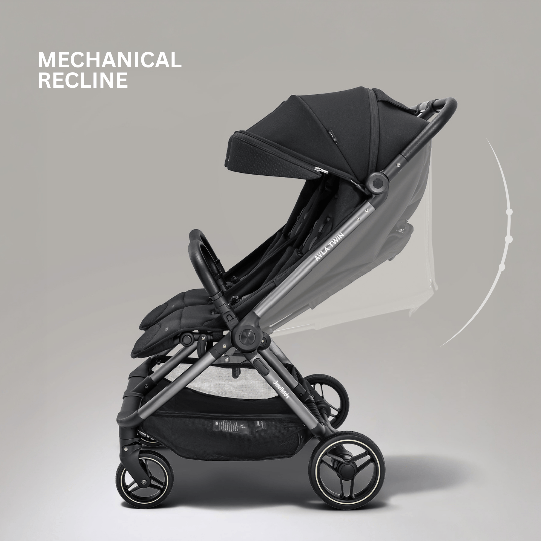 JoviKids Ayla Twin Stroller - Urban Black