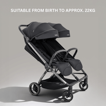 JoviKids Ayla Twin Stroller - Urban Black