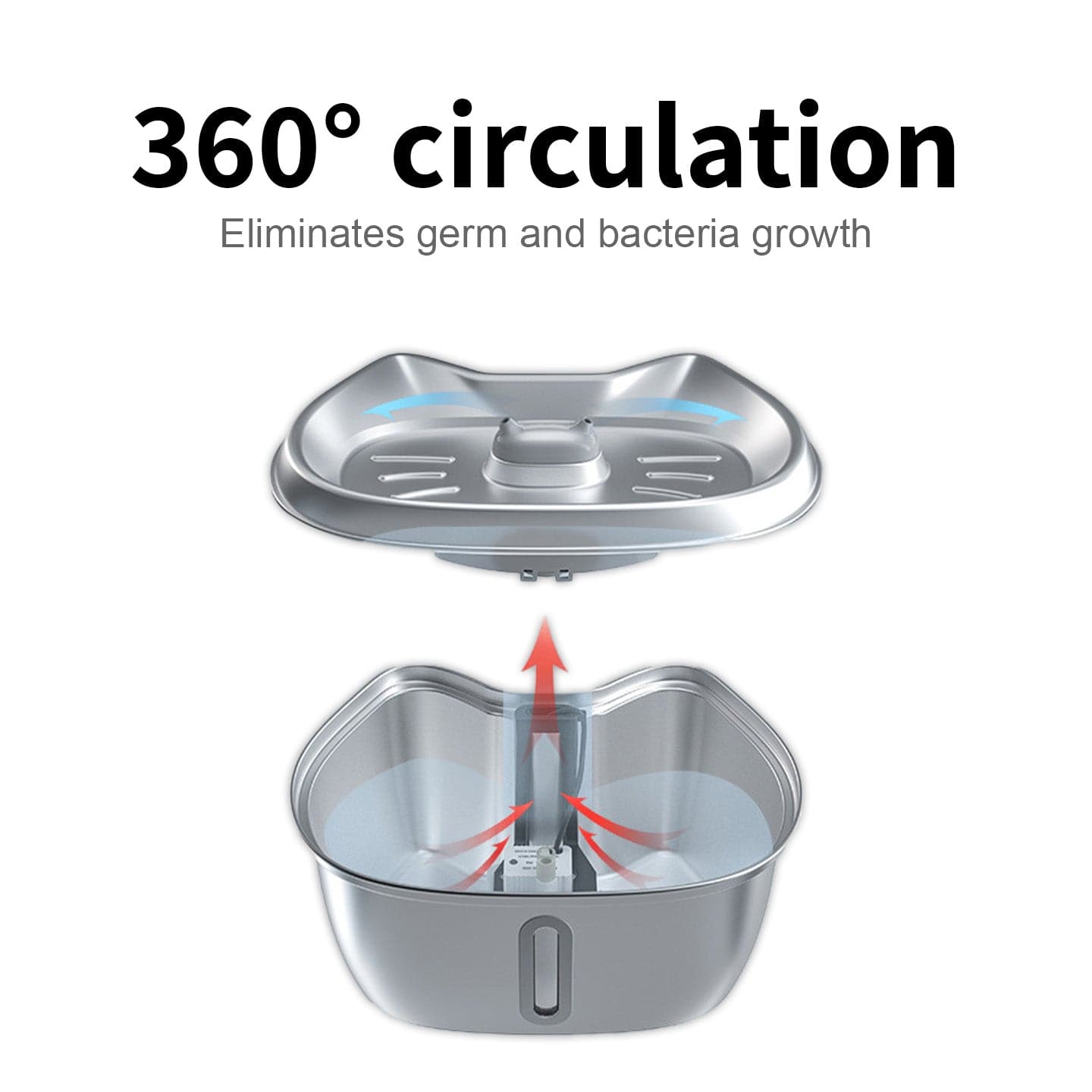 Stainless Steel Cat Water Fountain