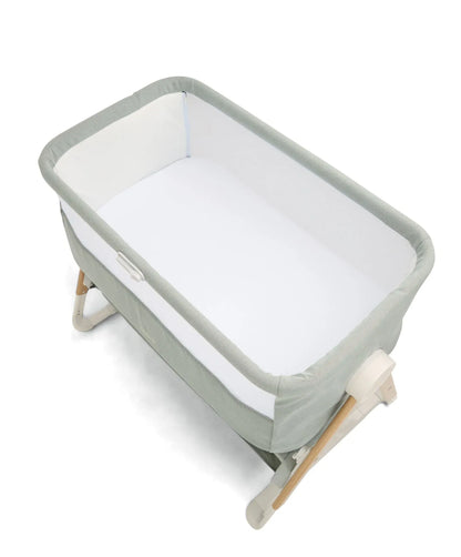 Mamas & Papas Lua Bedside Crib - Sage