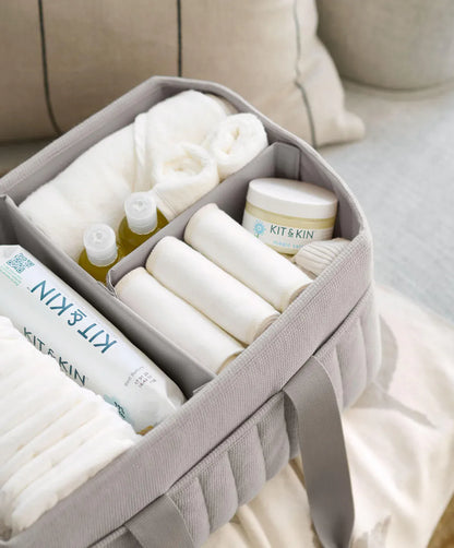 Mamas & Papas Nappy Caddy - Grey Waffle