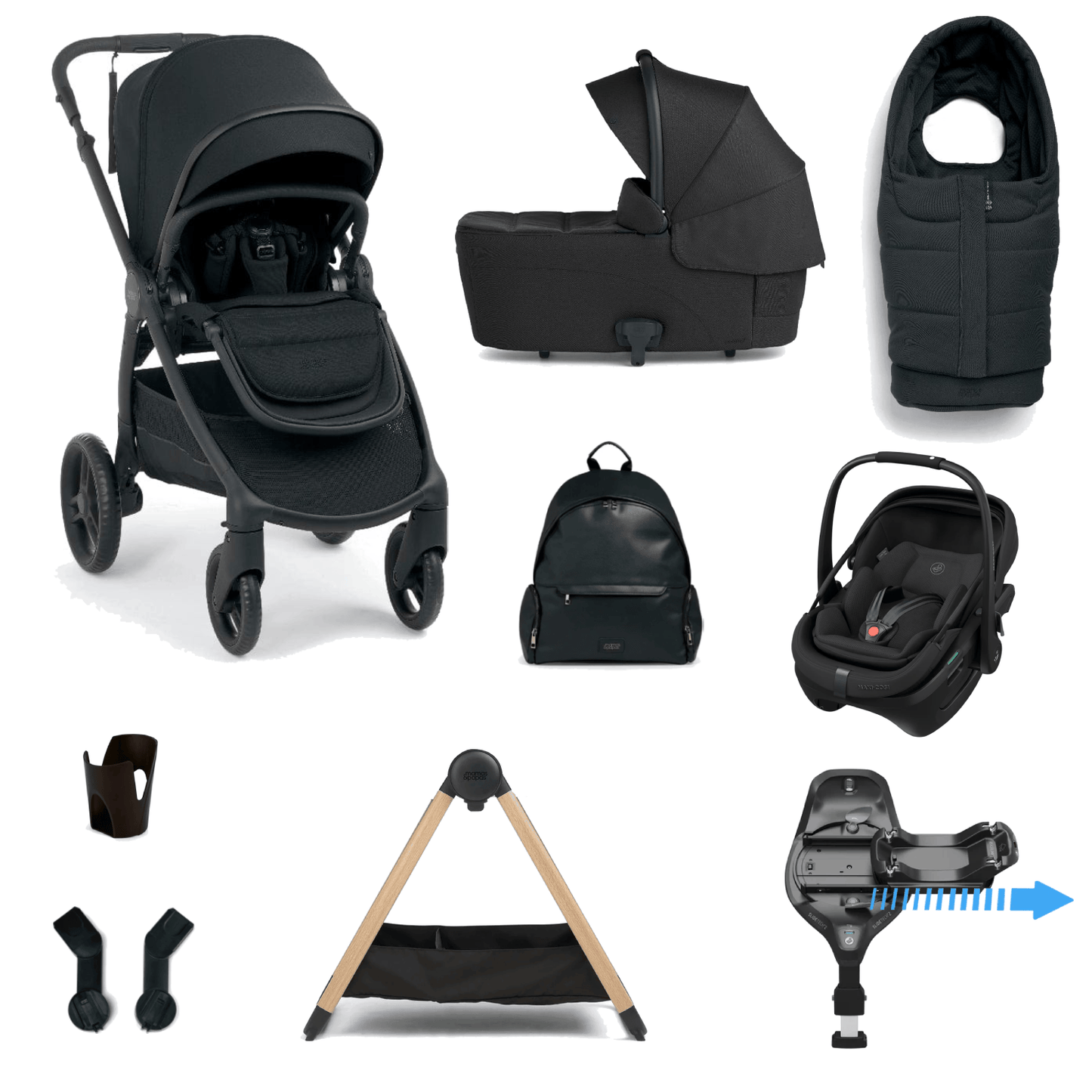 Mamas & Papas Ocarro 2 (Coral Slide Pro) Travel System - Eclipse