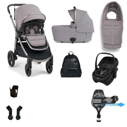 Mamas & Papas Ocarro 2 (Coral Slide Pro) Travel System - Moonstone Grey