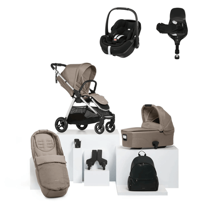 Mamas & Papas Flip XT3 (Pebble 360 PRO2) Travel System - Stone