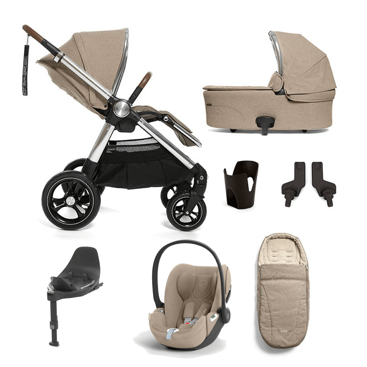 Mamas & Papas Ocarro (Cloud T Plus) Travel System - Cashmere