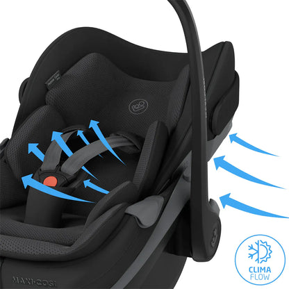 Maxi Cosi Pebble Slide Pro Car Seat and Base - Black Onyx