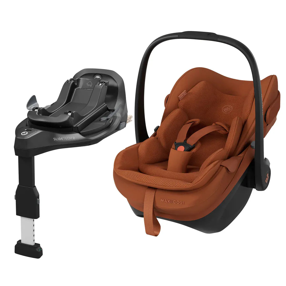 Maxi Cosi Pebble Slide Pro Car Seat and Base - Copper Terra