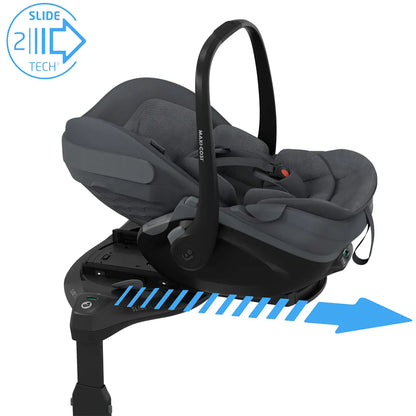 Maxi Cosi Pebble Slide Pro Car Seat and Base - Moon Graphite
