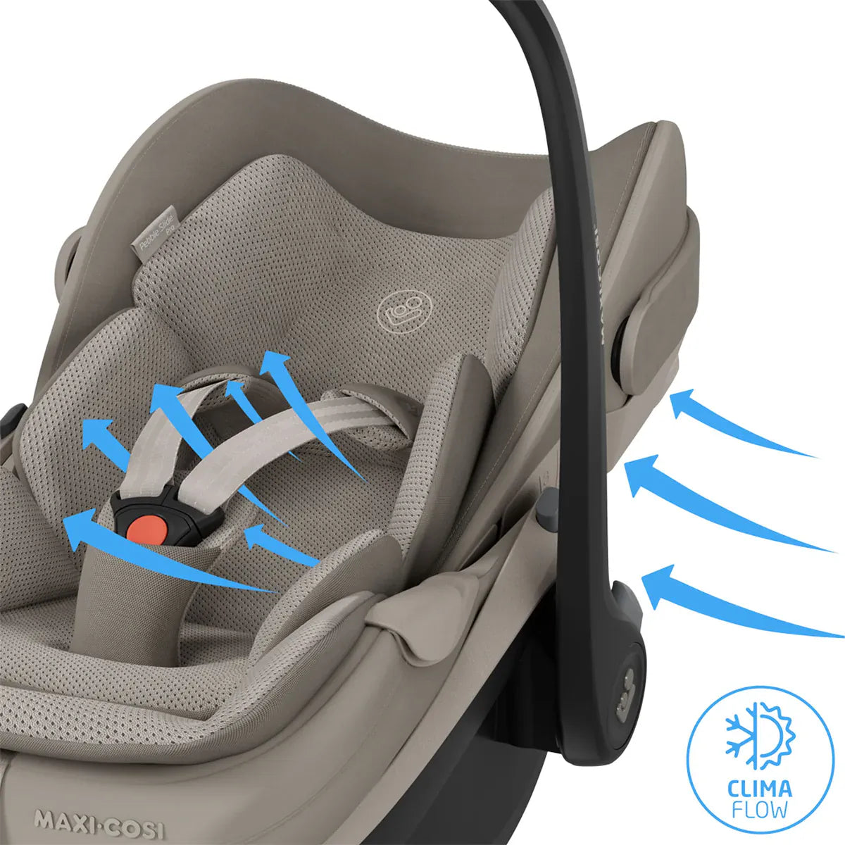 Maxi Cosi Pebble Slide Pro Car Seat and Base - Sapphire Sand