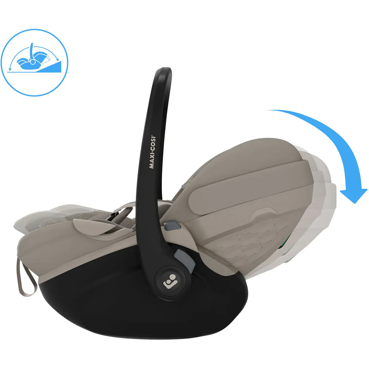 Maxi Cosi Pebble Slide Pro Car Seat and Base - Sapphire Sand
