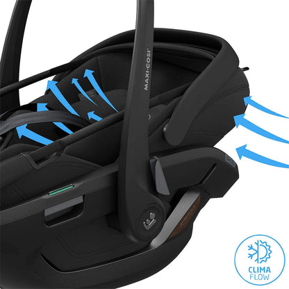 Maxi Cosi Fame (10 Piece) Ultimate Family Travel System -  Black Onyx