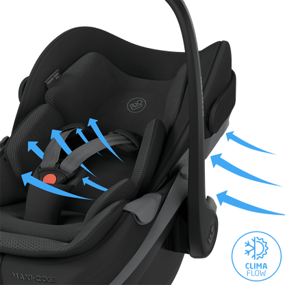 Maxi Cosi Fame (10 Piece) Premium Family Travel System -  Black Onyx