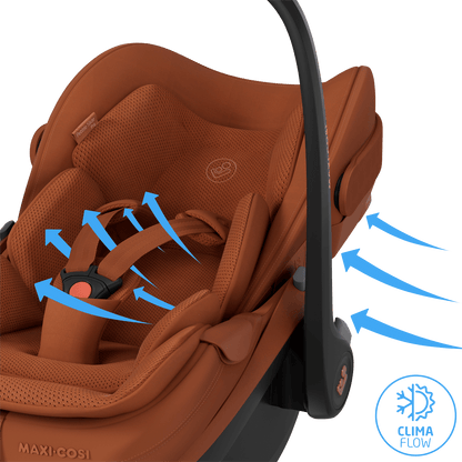 Maxi Cosi Fame (10 Piece) Premium Family Travel System - Copper Terra