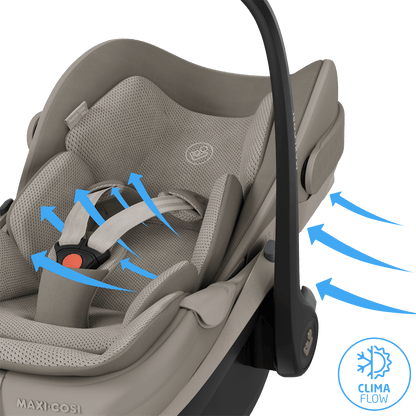 Maxi Cosi Fame (10 Piece) Premium Family Travel System - Sapphire Sand