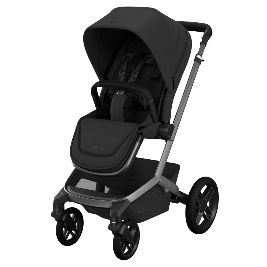 Maxi Cosi Fame (10 Piece) Premium Family Travel System -  Black Onyx