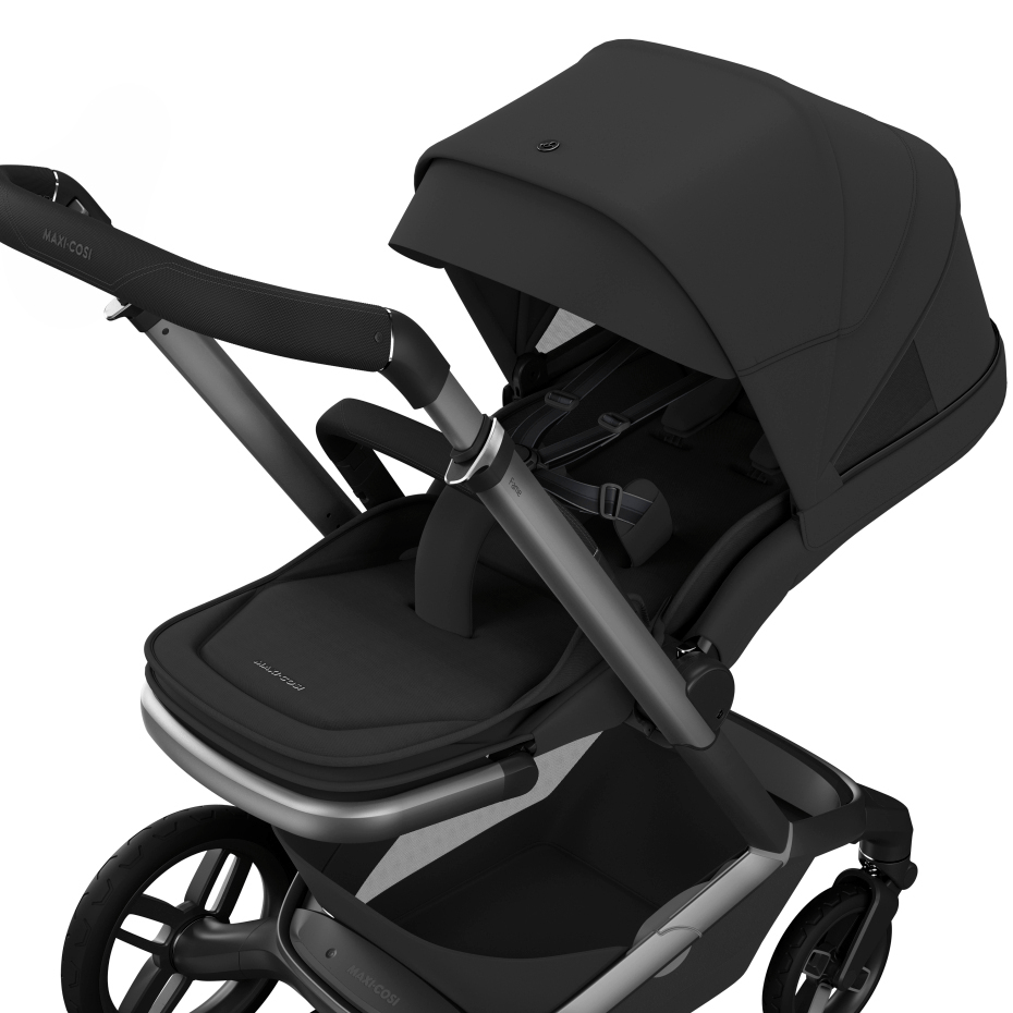 Maxi Cosi Fame (10 Piece) Ultimate Family Travel System -  Black Onyx