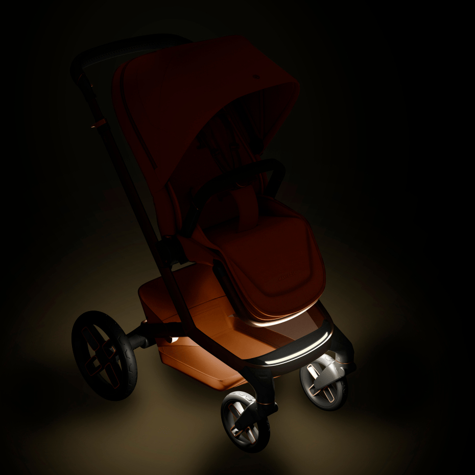 Maxi Cosi Fame (10 Piece) Premium Family Travel System - Copper Terra