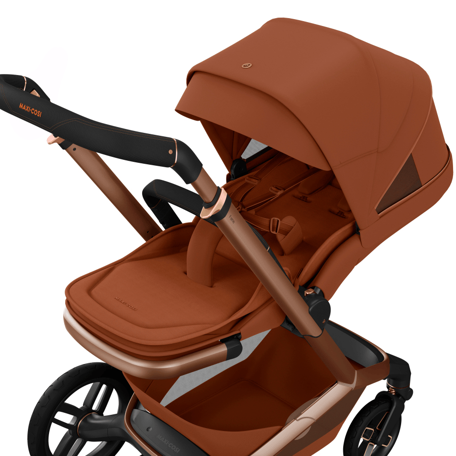 Maxi Cosi Fame (10 Piece) Premium Family Travel System - Copper Terra