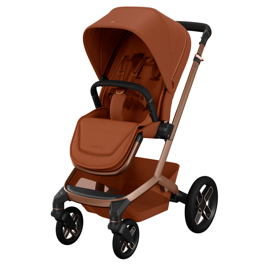 Maxi Cosi Fame (10 Piece) Premium Family Travel System - Copper Terra