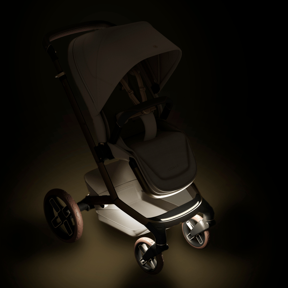 Maxi Cosi Fame (10 Piece) Premium Family Travel System - Sapphire Sand