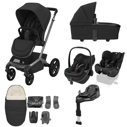 Maxi Cosi Fame (10 Piece) Premium Family Travel System -  Black Onyx