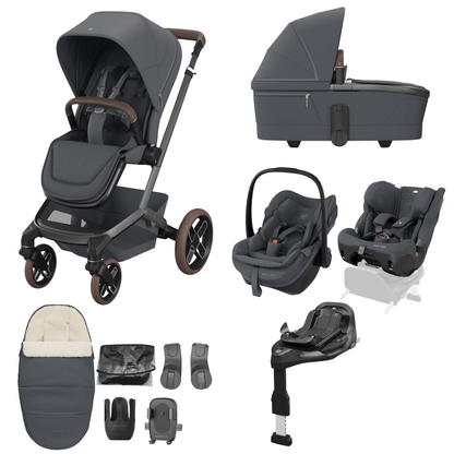 Maxi Cosi Fame (10 Piece) Premium Family Travel System - Moon Graphite