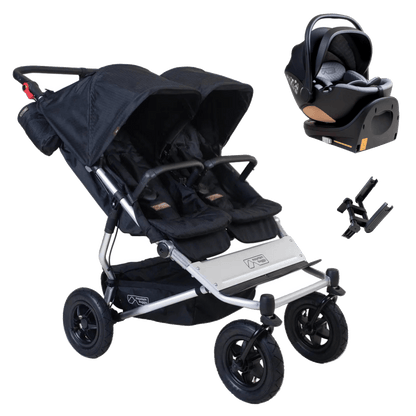 Mountain Buggy Duet Car Seat Bundle - Caviar