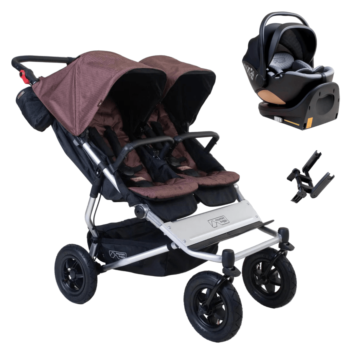 Mountain Buggy Duet Car Seat Bundle - Mustang