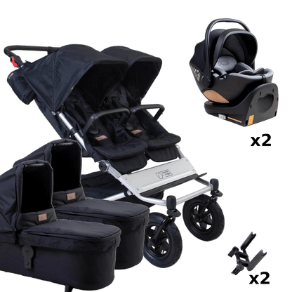 Mountain Buggy Duet (Nest) Twin Travel System - Caviar