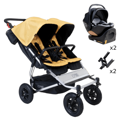 Mountain Buggy Duet Twin Car Seat Bundle - Solare