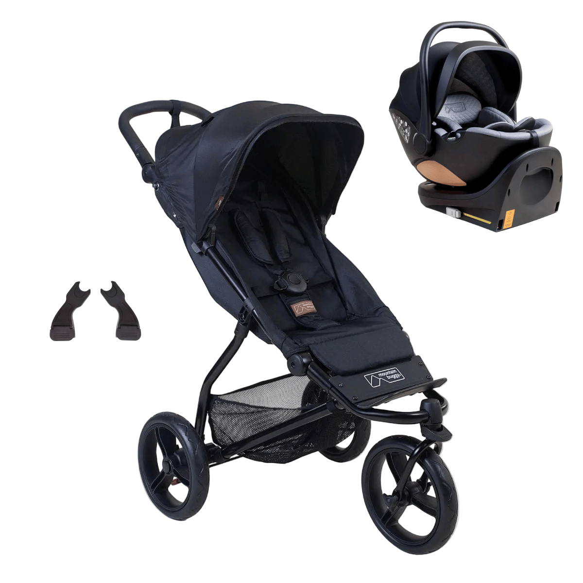 Mountain Buggy Swift Car Seat Bundle - Caviar