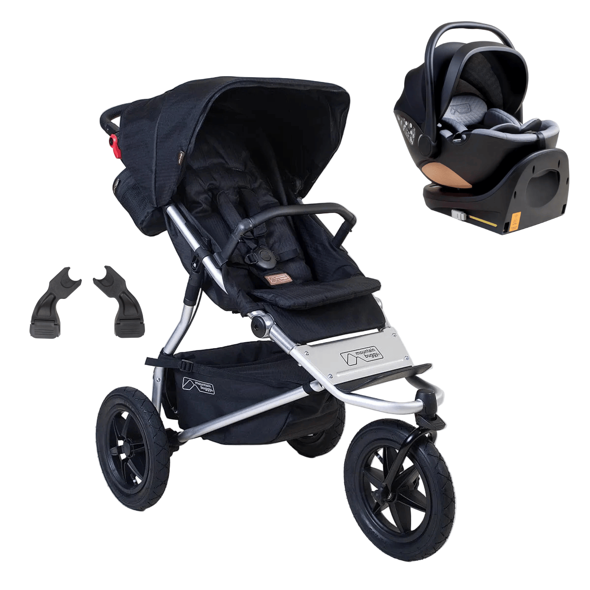 Mountain Buggy Urban Jungle Car Seat Bundle - Caviar