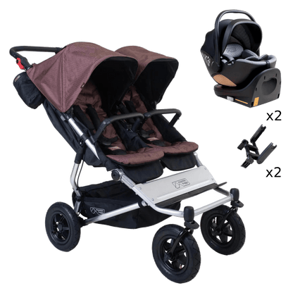 Mountain Buggy Duet Twin Car Seat Bundle - Mustang