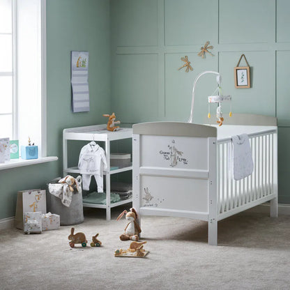 OBaby Grace Inspire Cot Bed - Guess How Much I Love You, Scribble