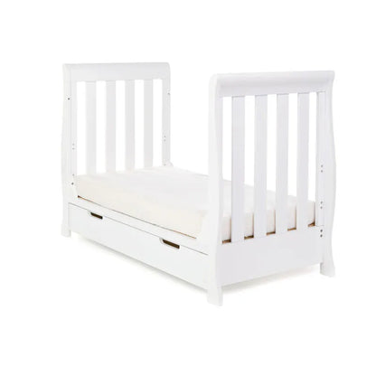 Obaby Stamford Mini Sleigh Cot Bed - White