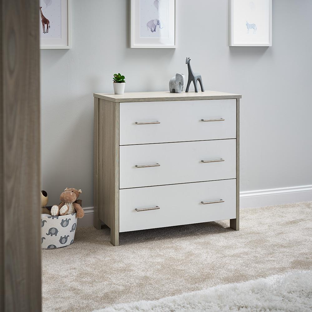 Obaby Nika (2 Piece) Room Set - Grey Wash & White