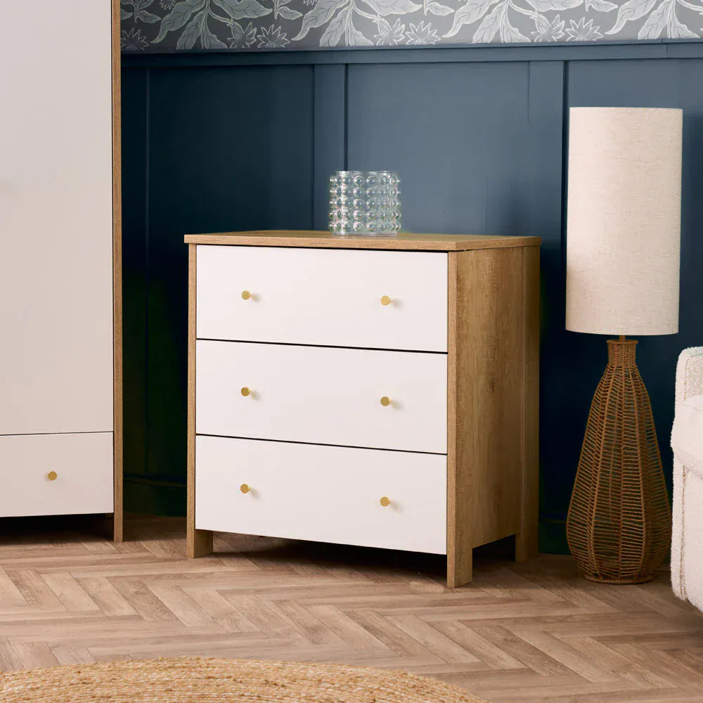Obaby Nika (3 Piece) Room Set - Oak & White