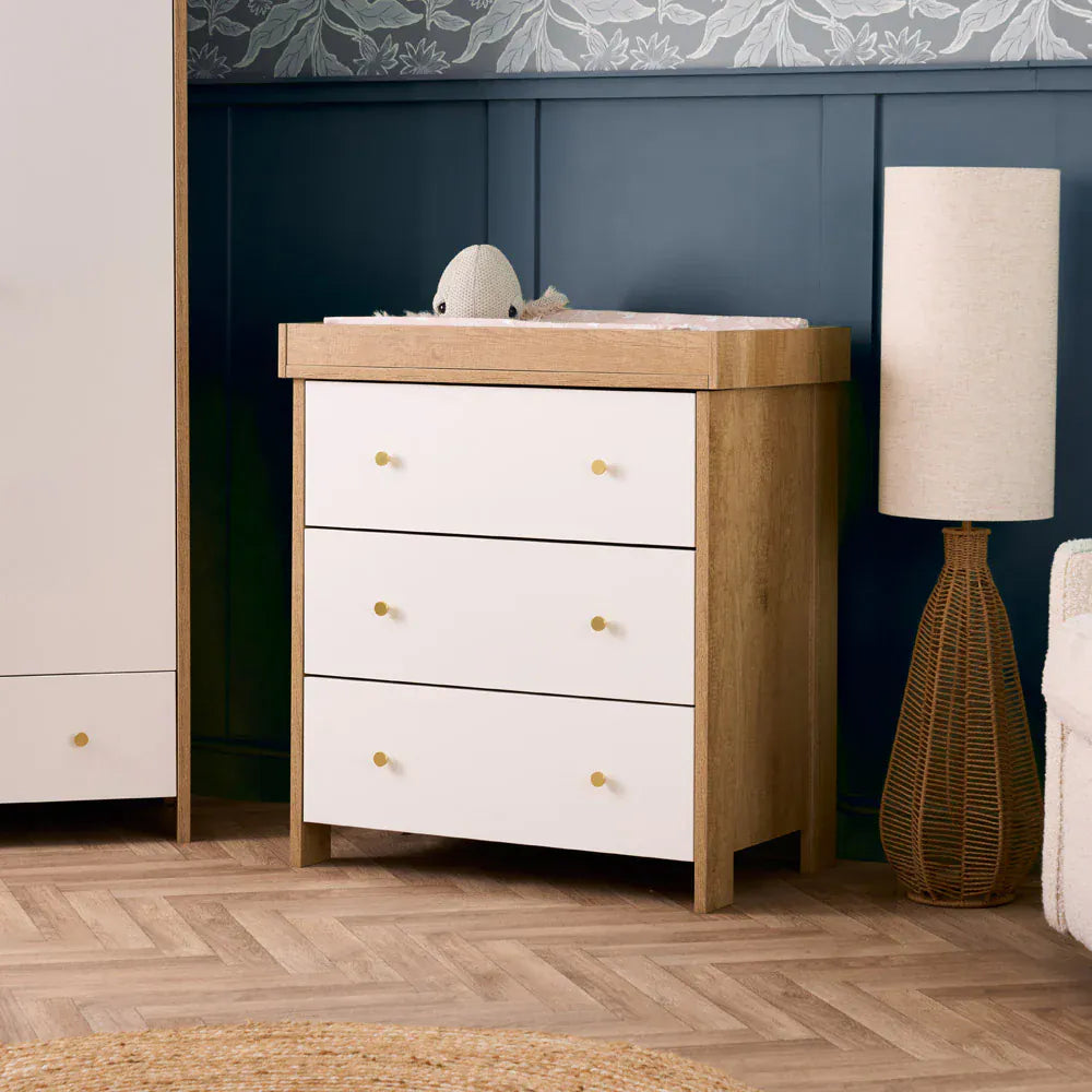 Obaby Nika (3 Piece) Room Set - Oak & White