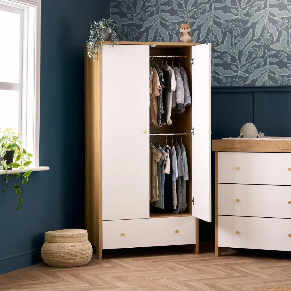 Obaby Nika (3 Piece) Room Set - Oak & White
