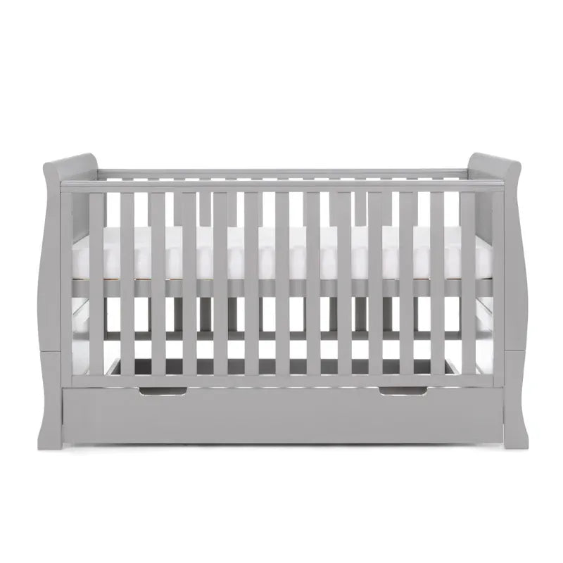 Obaby Stamford Classic Sleigh (2 Piece) Room Set - Warm Grey