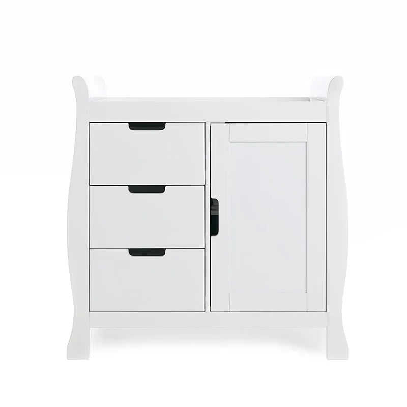 Obaby Stamford Classic Sleigh (2 Piece) Room Set - White