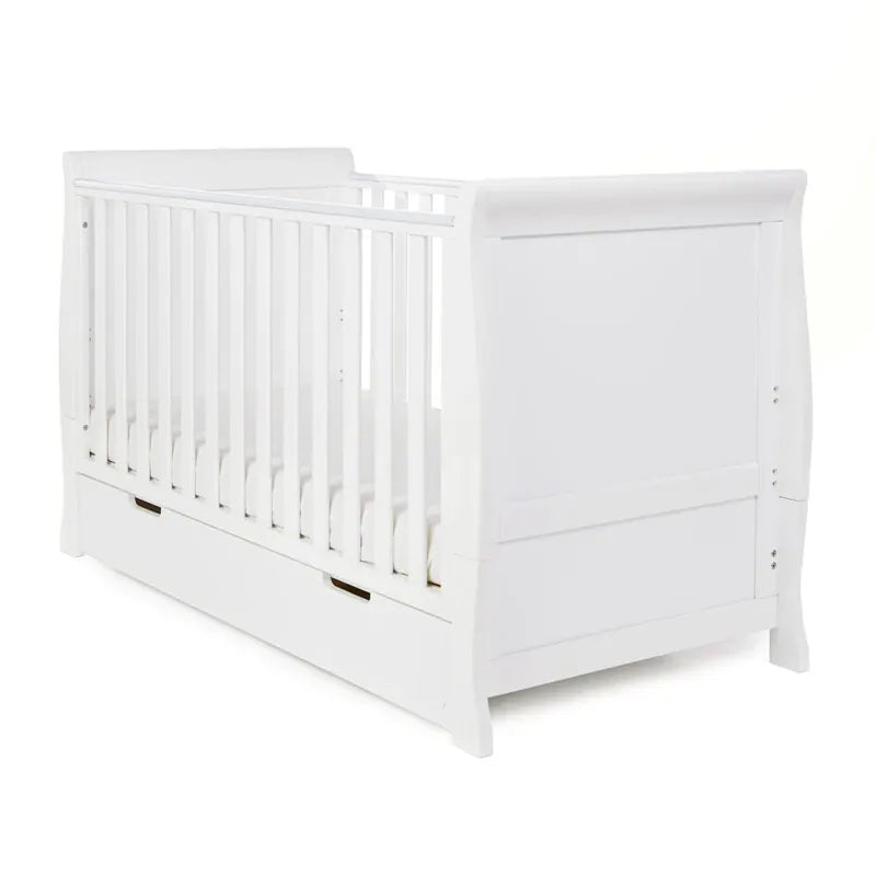 Obaby Stamford Classic Sleigh (3 Piece) Room Set - White