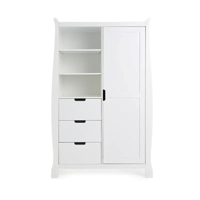 Obaby Stamford Classic Sleigh (3 Piece) Room Set - White