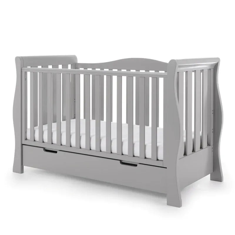 Obaby Stamford Luxe Sleigh (2 Piece) Room Set - Warm Grey