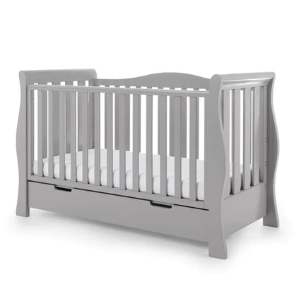 Obaby Stamford Luxe Sleigh (2 Piece) Room Set - Warm Grey