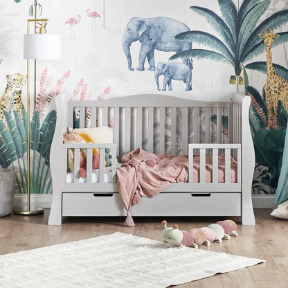 Obaby Stamford Luxe Sleigh (2 Piece) Room Set - Warm Grey